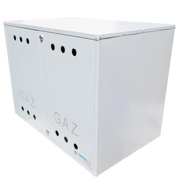 Firida 60x80x50 cm, cutie contor de gaz, gri, din tabla