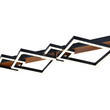 Plafoniera LED 144W cu telecomanda, 3 culori, 1050x420mm