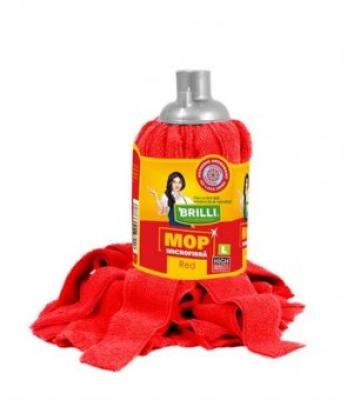 Rezerva mop microfibra L Red Brilli