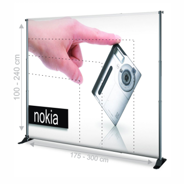 Sistem banner Wall telescopic