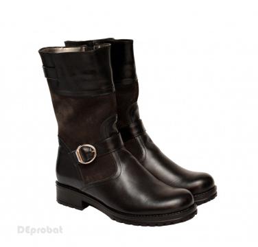 Ghete negre dama casual-elegante din piele naturala G46 de la Deprobat.ro