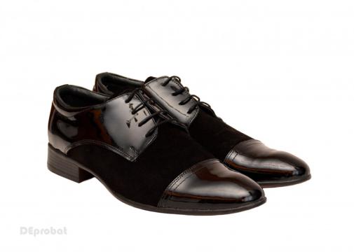 Pantofi barbati piele naturala negri casual-eleganti de la Deprobat.ro