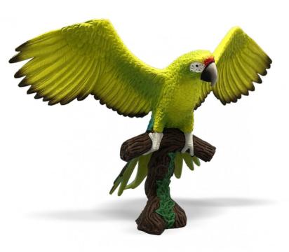 Jucarie figurina animal Papagal Macaw