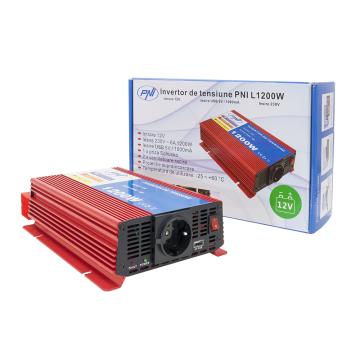 Invertor de tensiune PNI L1200W alimentare 12V iesire 230V de la Auto Care Store Srl
