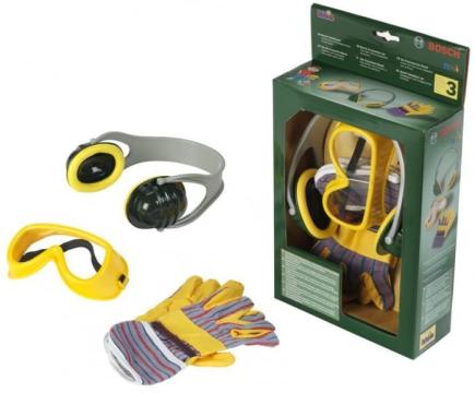 Jucarie set 3 piese unelte santier Bosch pentru copii