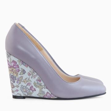 Pantofi cu toc ortopedic Naty Lila D30 de la Ana Shoes Factory Srl