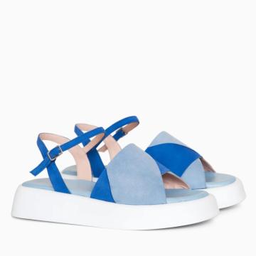 Sandale bleu la comanda Lane D1 de la Ana Shoes Factory Srl