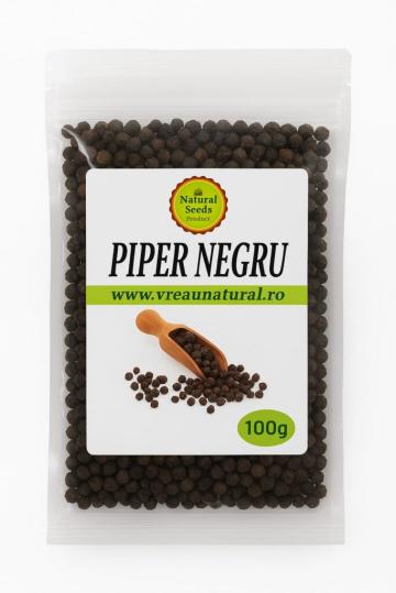 Piper negru boabe 100g, Natural Seeds Product