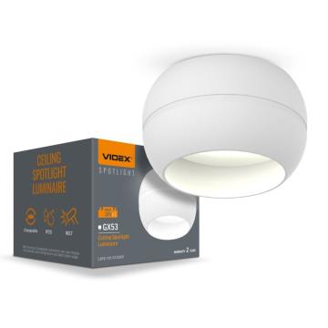 Spot de tavan Videx pentru lampa GX53 VL-SPF16A-W de la Casa Cu Bec Srl