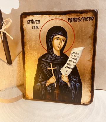 Icoana foita de aur Sfanta Cuvioasa Parascheva