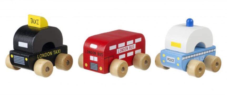 Jucarie set vehicule londoneze, Orange Tree Toys