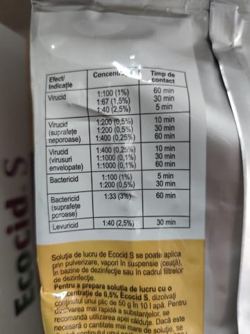 Dezinfectant Ecocid S x 1 kg