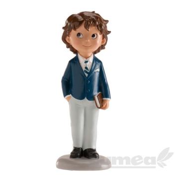 Figurina baiat crestin in costum albastru - deKora de la Lumea Basmelor International Srl