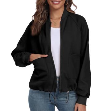 Bluza sport, cu maneca lunga, decolteu in V cu fermoar de la Molifag Srl