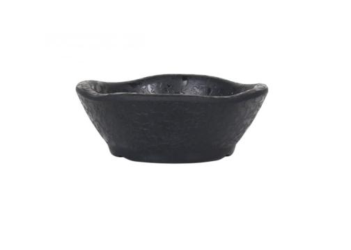 Set 6 boluri melamina neagra, 60 ml, 8x3 cm - design modern