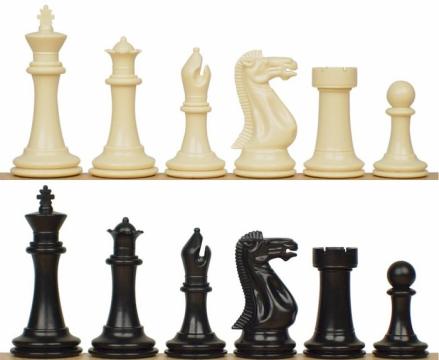 Piese sah plastic Staunton 6 Executiv de la Chess Events Srl