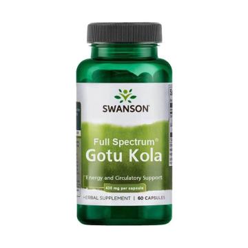 Supliment alimentar Swanson Gotu Kola, 435 mg, 60 capsule