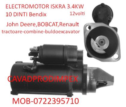 Electromotor tractor John Deere 10 dinti Iskra 3,4 KW de la Cavad Prod Impex Srl