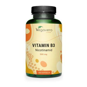 Supliment alimentar Vegavero Nicotinamide (Vitamin B3)