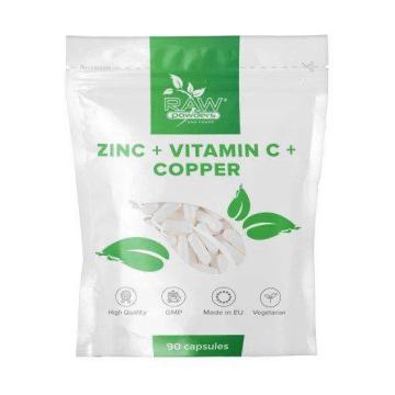Supliment alimentar Raw Powders Zinc + vitamina C + cupru de la Krill Oil Impex Srl