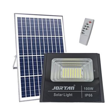 Proiector solar portabil 100W cu LED-uri alb rece, Jortan