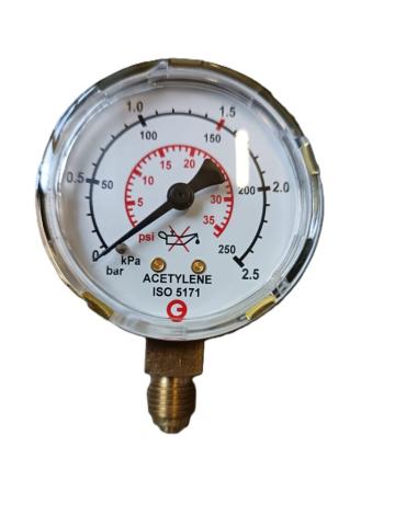 Manometru reductor - acet. /p.b. - 2.5 bar GCE