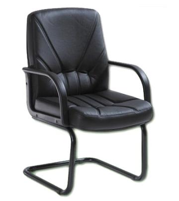 Scaun conferinta 5550/S piele neagra