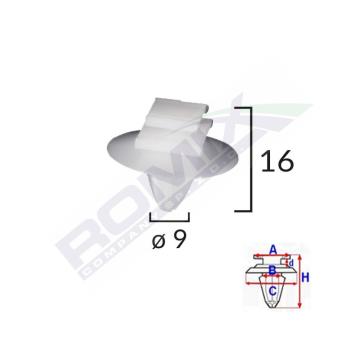 Clips fixare elemente exterioare Fiat/Lancia/Alfa Romeo de la Auto Care Store Srl