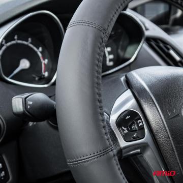 Husa volan din piele naturala, culoare neagra de la Auto Care Store Srl