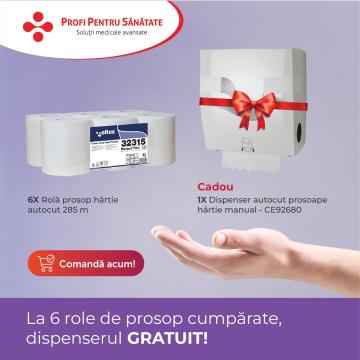 Rola hartie (6 bucati) si dispenser Autocut