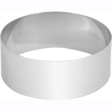 Forma inox rotunda (mousse), 10 x H 4.5 cm
