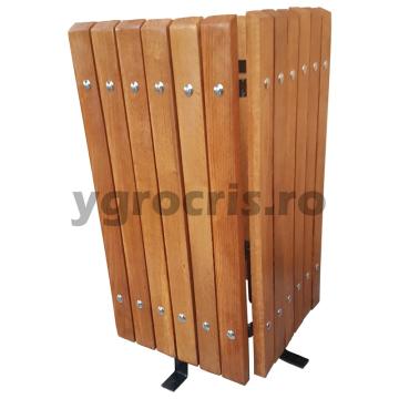 Cos de gunoi patrat 960 de la Mobilier Stradal Ygrocris Srl