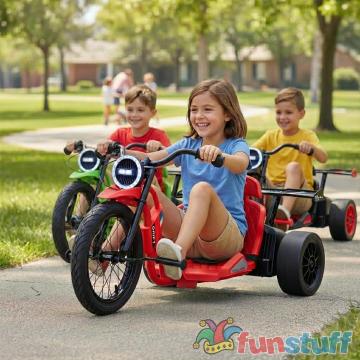 Tricicleta electrica cu functie Drift, Kinderauto BJSX2338