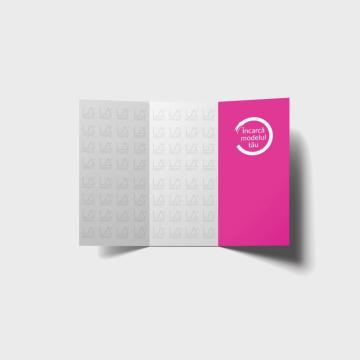 Pliant A4 trifold inchis, 115g/mp