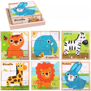 Puzzle cu zaruri din lemn, puzzle jigsaw de la Leziter Kft.