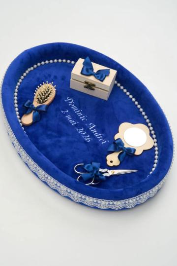 Set tavita mot - albastru royal de la Andreeatex