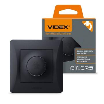 Variator 600W negru grafit: Dimmer incapsulat Videx Binera