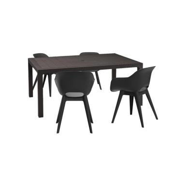 Set de mobilier de gradina Romy 4+1 grafit