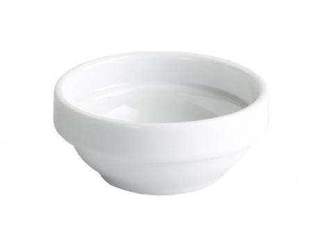 Set 6 boluri portelan sosuri sau smantana - 50 ml - albe de la Ad Horeca Concept Srl