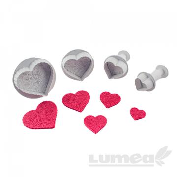 Set decupatoare inimioare, 4 buc. - Lumea de la Lumea Basmelor International Srl