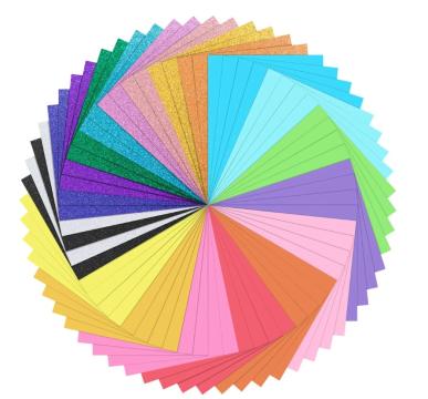 Set carton Loklik Cardstock Bundle - 20 colours - 60 pack