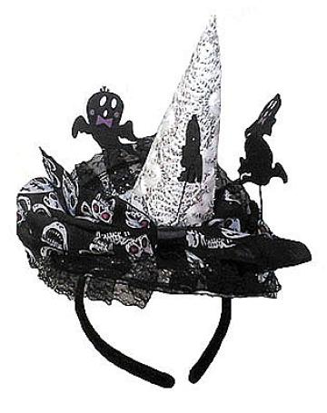 Bentita cu palarie cu decor Halloween
