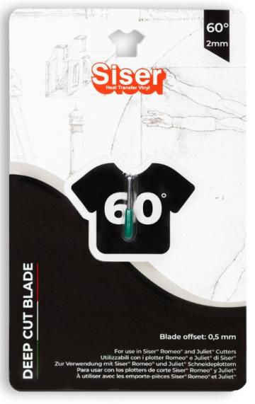 Lama Deep Cut Siser 60 2 mm pentru plottere Romeo de la Luma Atelier