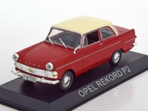 Macheta auto Opel Rekord P2 scara 1:43 rosu