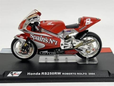Macheta motocicleta Honda RS250RW Roberto Rolfo Moto GP 2004 de la Hobbyplanet Romania