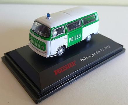 Macheta VW Bus T2 1972, politie, H0, 1:87, Vollmer de la Hobbyplanet Romania