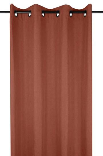 Draperie Bea 140X260 cm, culoare caramiziu, 100% poliester de la URBANIX SRL