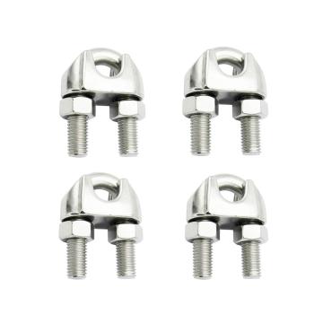Brida clema inox 4 mm AISI 316 - set 4 buc
