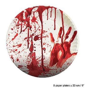 Farfurii carton - Sete de sange - Haloween - set 8 bucati de la Hobbyplanet Romania