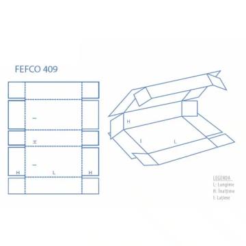 Cutie de carton 235x90x50 CO3, Fefco 409